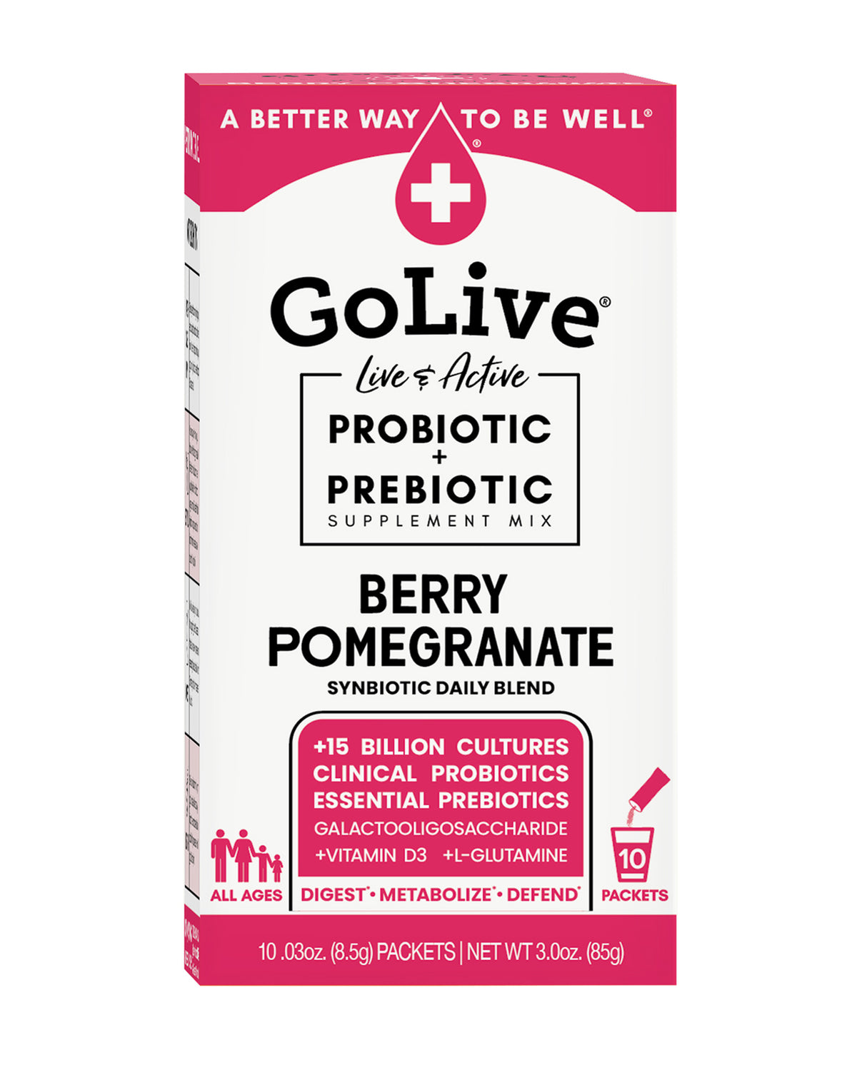 Berry Pomegranate Synbiotic (Probiotics + Prebiotics) Blend