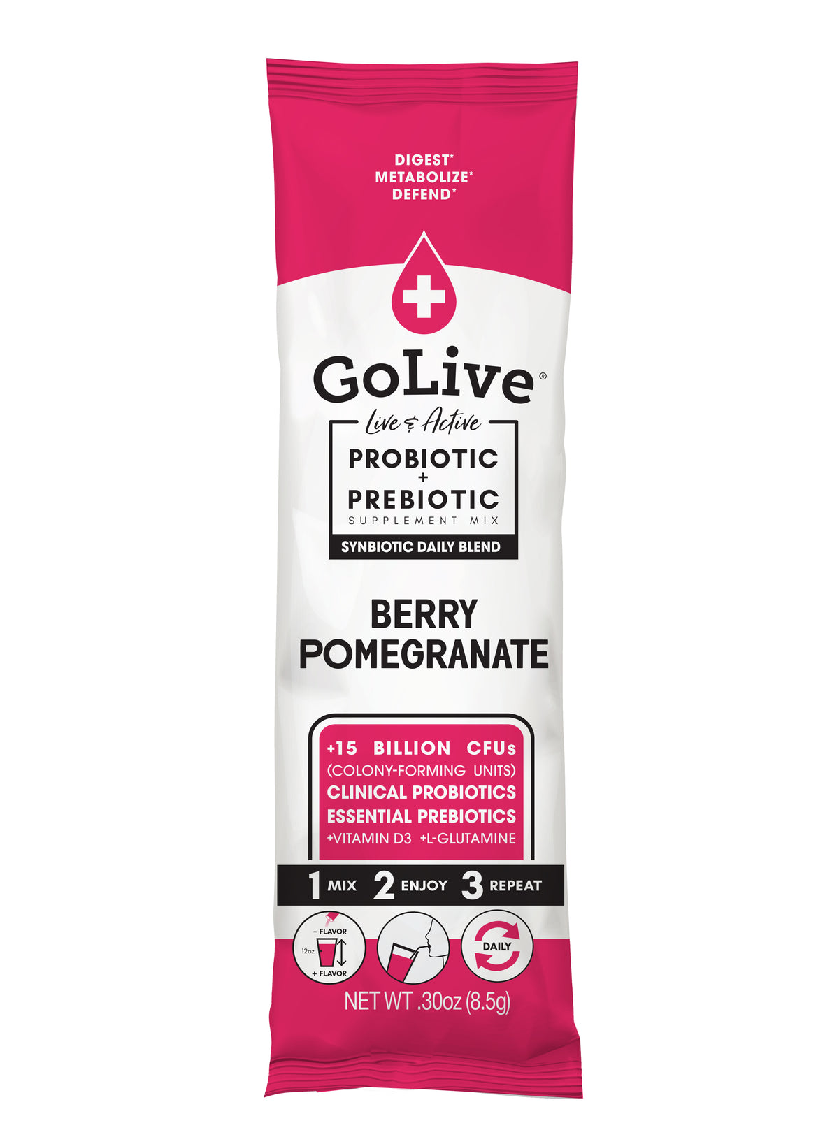 Berry Pomegranate Synbiotic (Probiotics + Prebiotics) Blend