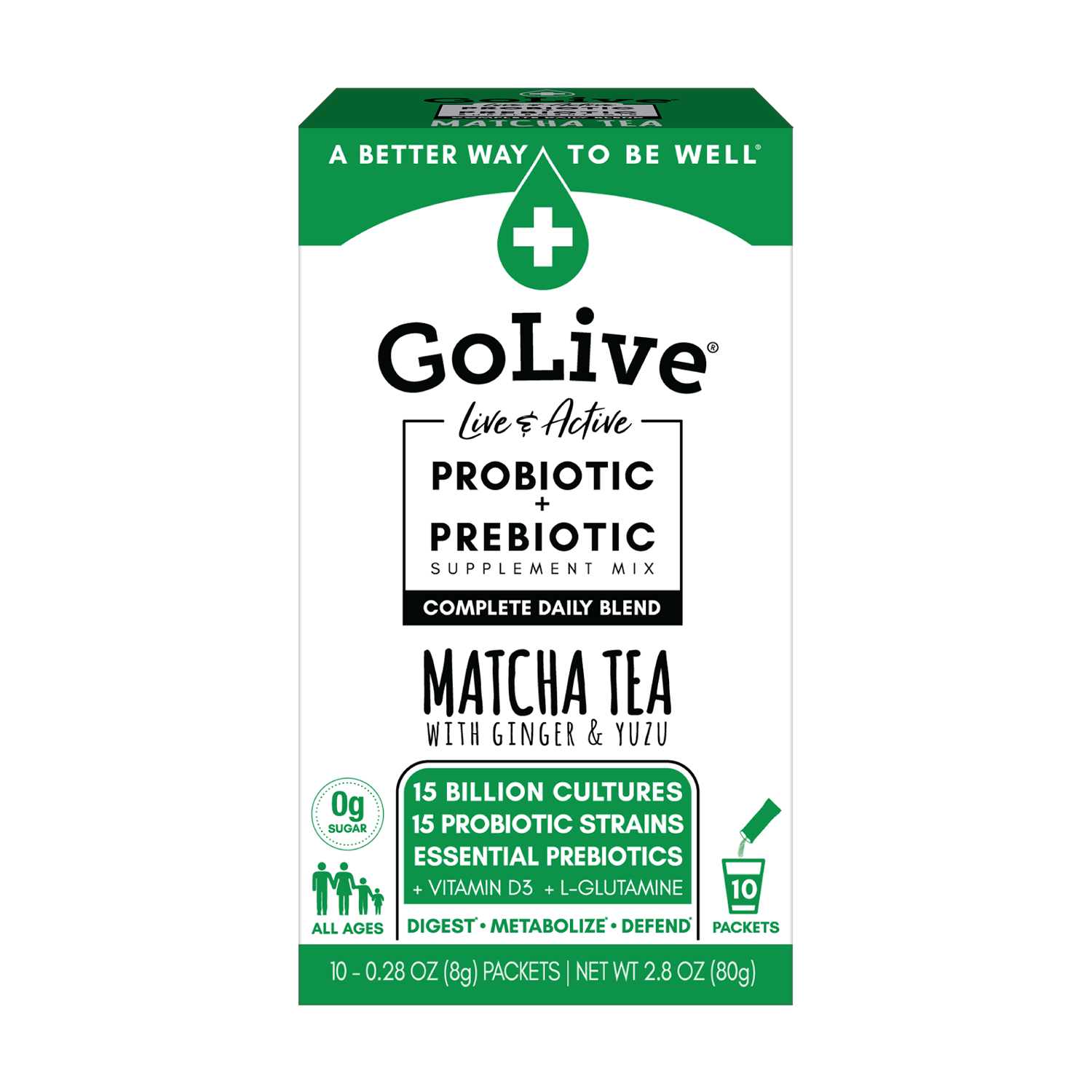 GoLive - Matcha Tea 10CT